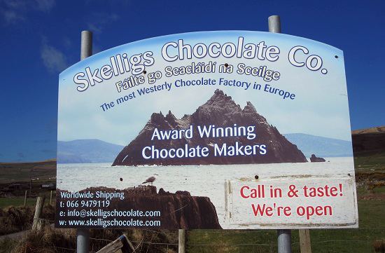 Skelligs Chocolate Factory Sign