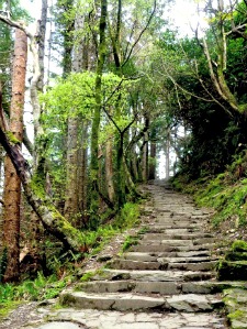 Torc waterfall steps leading to viewpoint