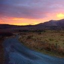 View of the sunset, Cottage Ring of Kerry